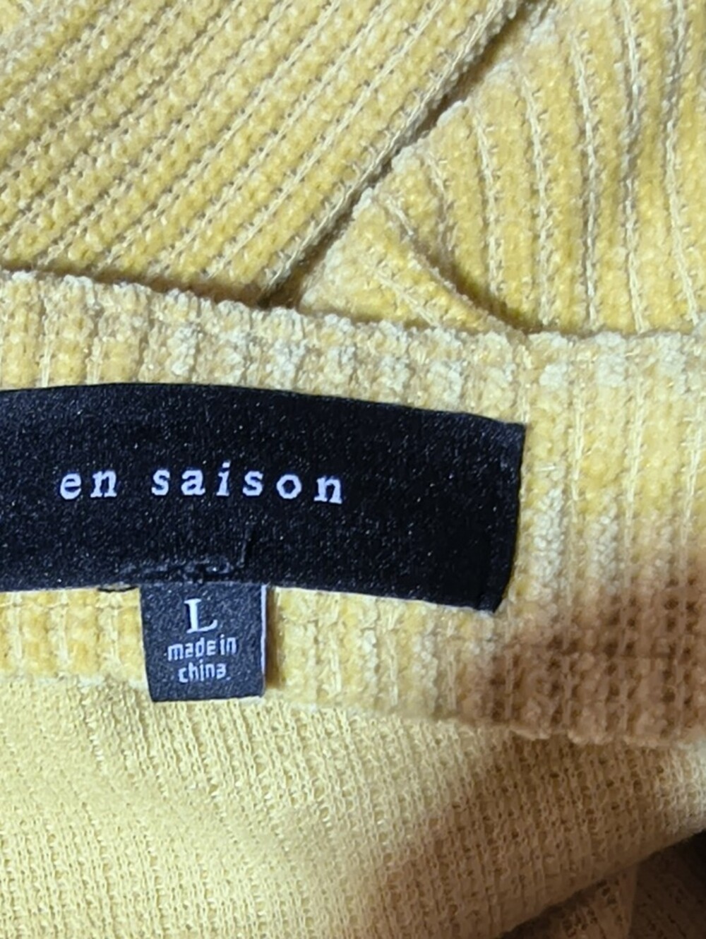 En Saison Yellow Corduroy Jumpsuit with Zip Detail - Picture 10 of 13